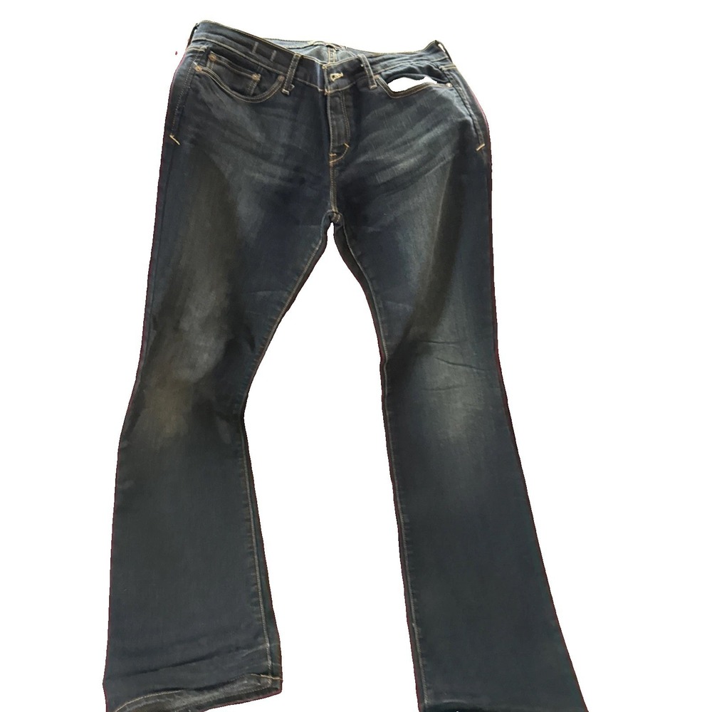 Abercrombie & Fitch Emma Low Rise Boot Cut Dark Wash Denim Jeans Y2K 6R 29x31